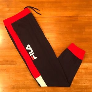 FILA Colorblock Logo Fleece Joggers